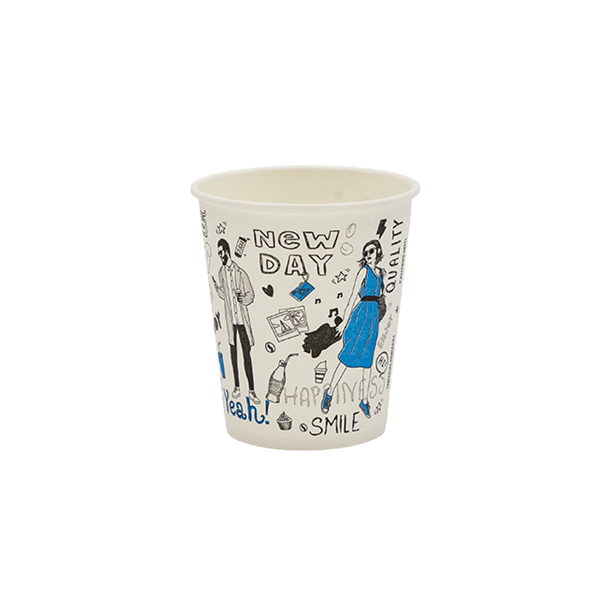 KUBEK PAP. NADRUK 100 ML (1893) NEW DAY + SUP MULTI
